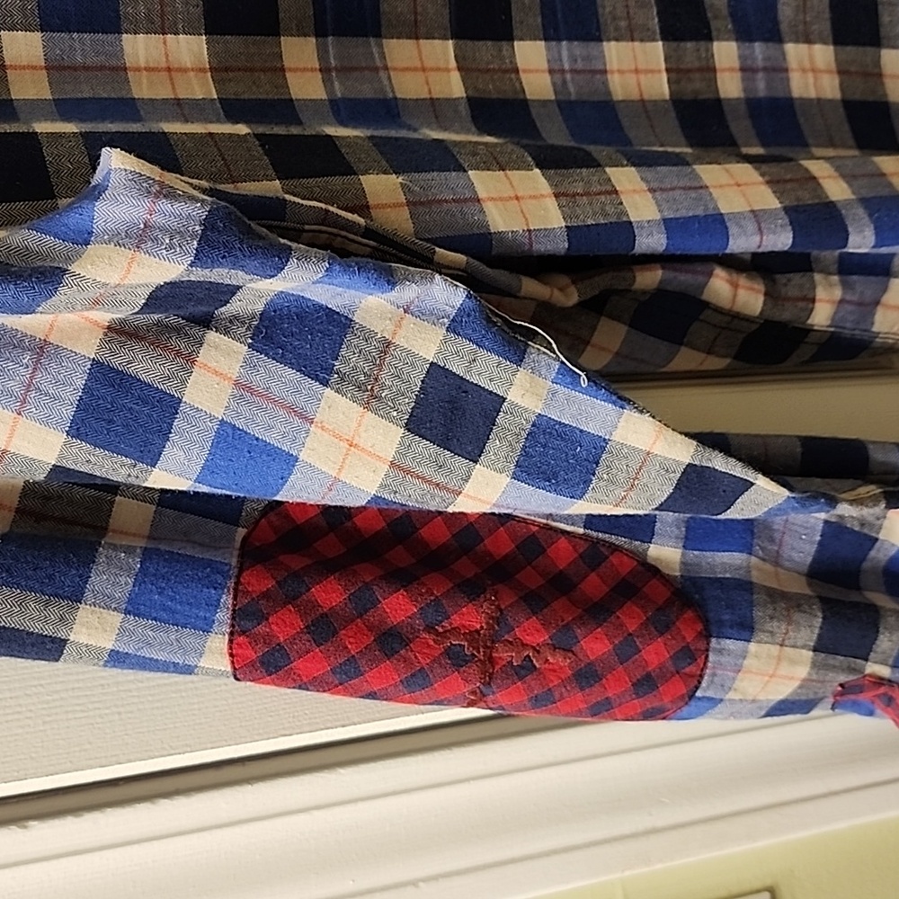 Patchwork Button-Up Shirt - image 3